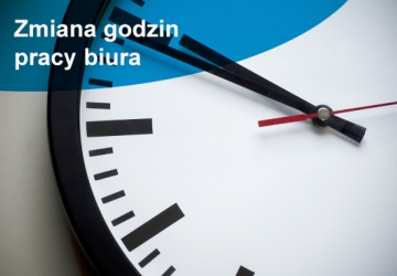 ZMIANA GODZIN PRACY BIURA